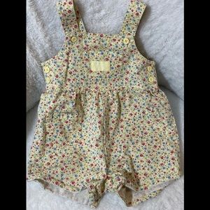 Oshkosh B’gosh floral shortalls 18months